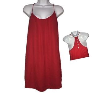 Lucy Love Sleeveless Dress /  Long Red Top S